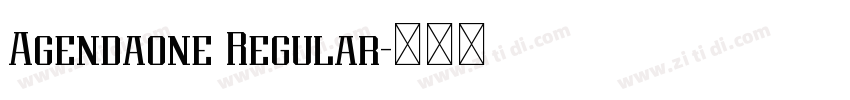 Agendaone Regular字体转换 Agendaone Regular字体转换